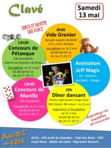 FETE DES ASSOCIATIONS – 13 mai
