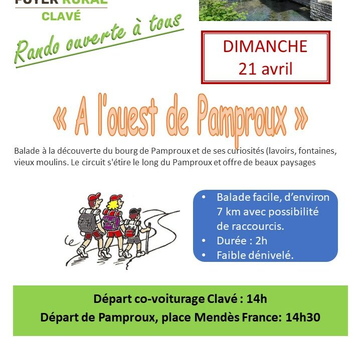 Randonnée de printemps – 21 avril